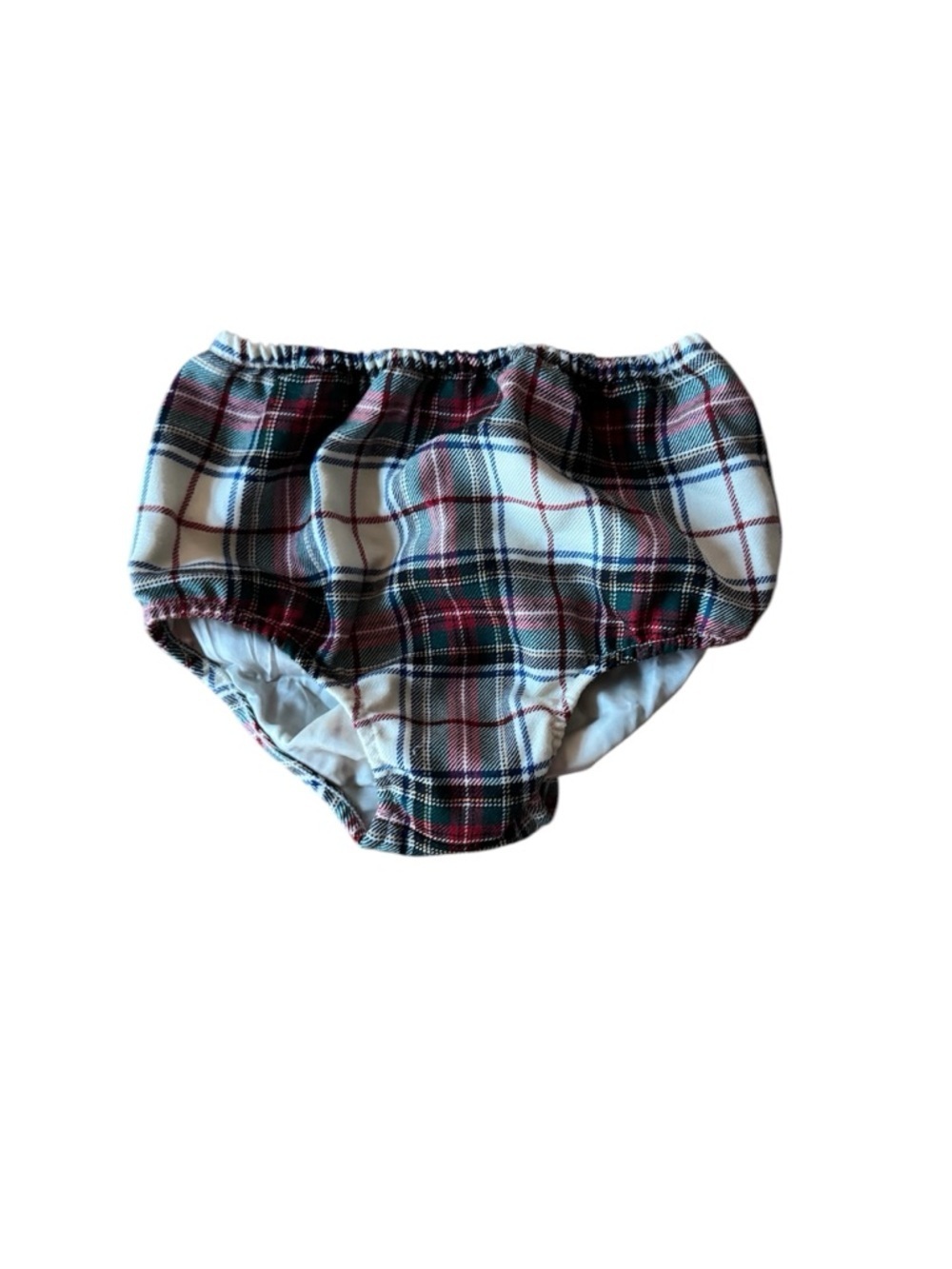 Ralph Lauren Wool Plaid Baby Bloomer Diaper Cover Plaid Green Red Cream 24 Month